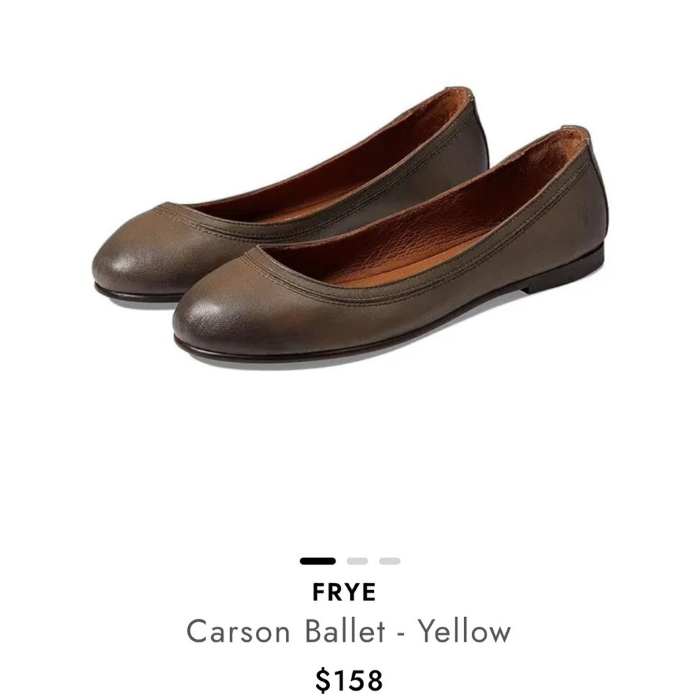 Frye Carson Ballet flat brown size 6.5